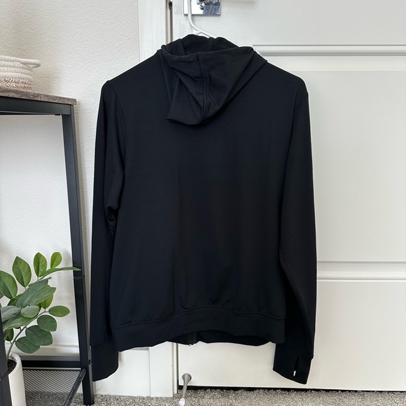 Uniqlo AIRism Mesh UV Zip Up Hoodie Black - Picture 3 of 4